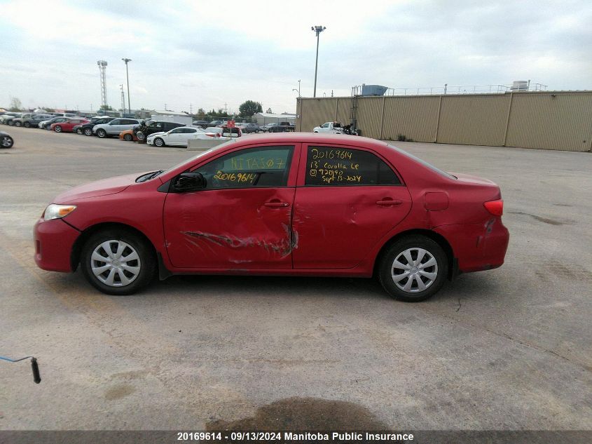 2013 Toyota Corolla Le VIN: 2T1BU4EEXDC920190 Lot: 20169614