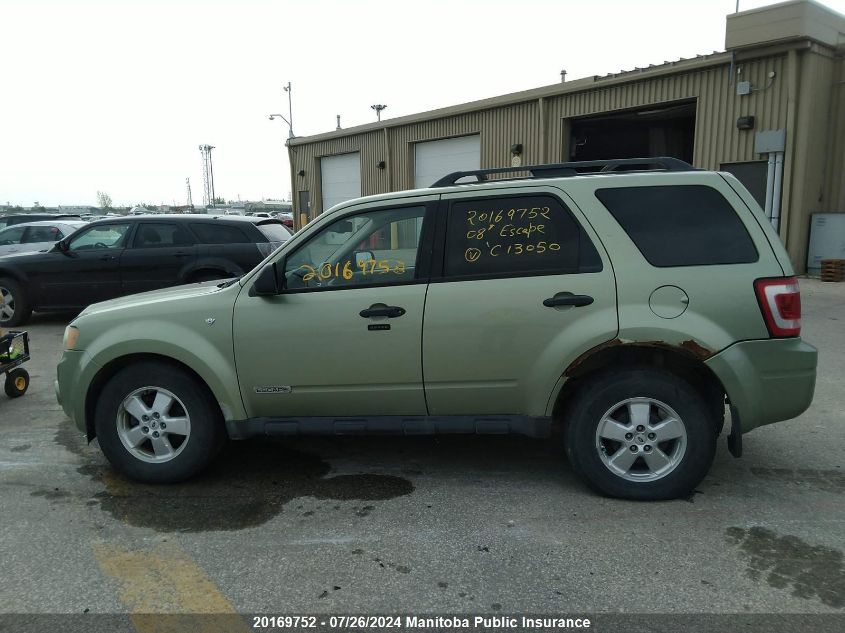 2008 Ford Escape Xlt V6 VIN: 1FMCU93178KC13050 Lot: 20169752