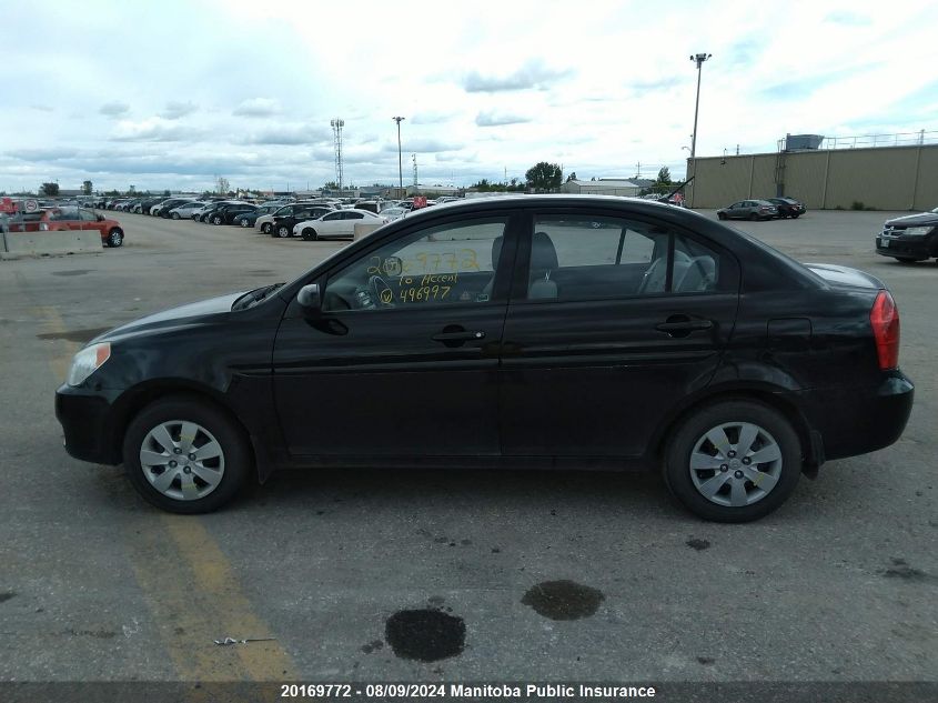 2010 Hyundai Accent Gls VIN: KMHCN4BC7AU496997 Lot: 20169772