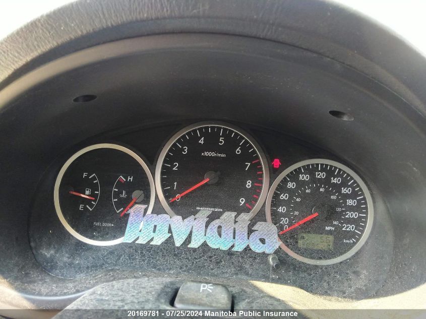 2004 Subaru Impreza Wrx VIN: JF1GD29604G502337 Lot: 20169781