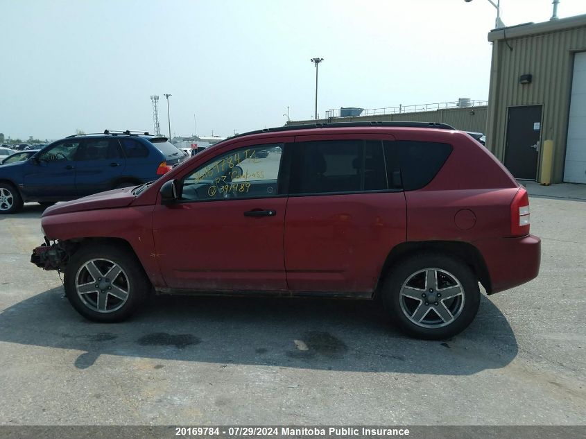 2007 Jeep Compass Sport VIN: 1J8FT47W67D391489 Lot: 20169784