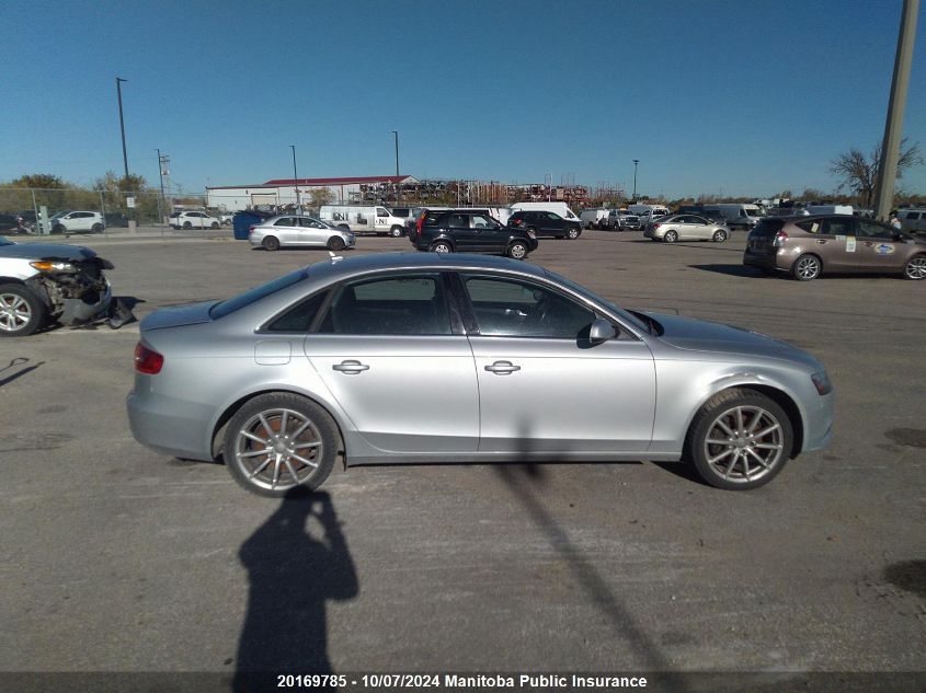 2014 Audi A4 2.0T Quattro VIN: WAUFFCFL0EN036838 Lot: 20169785