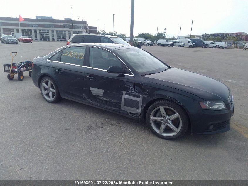 2012 Audi A4 2.0T Quattro VIN: WAUFFCFLXCA074176 Lot: 20169850