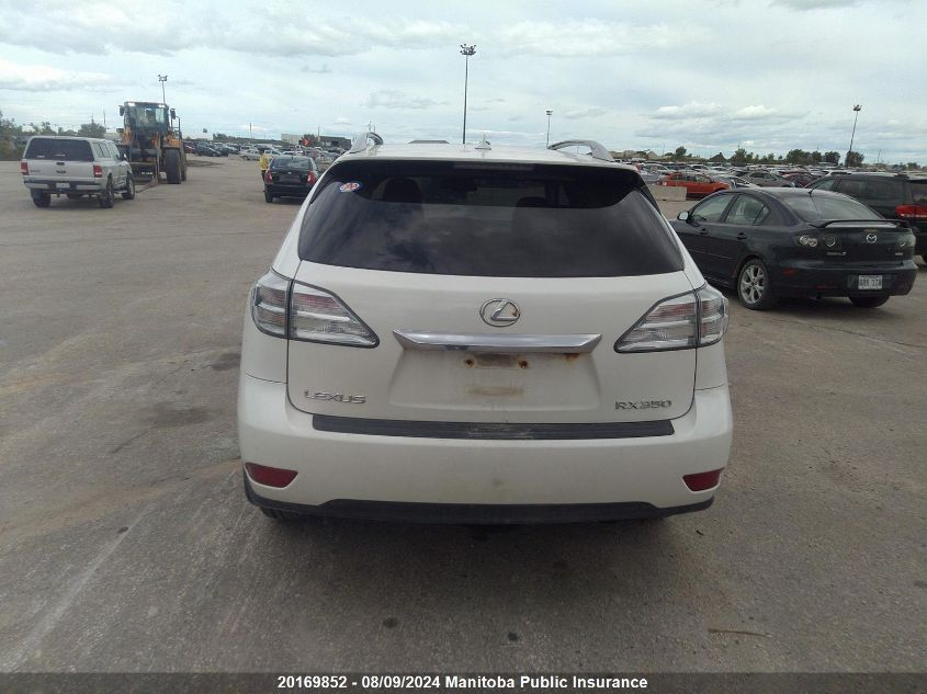 2010 Lexus Rx350 VIN: 2T2BK1BA8AC003939 Lot: 20169852
