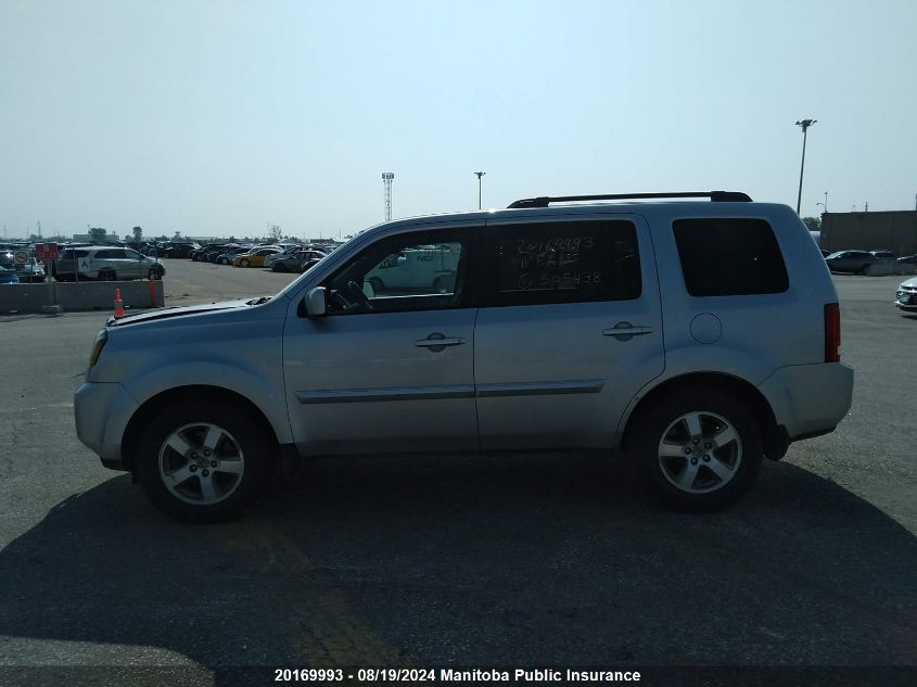 2011 Honda Pilot Ex-L VIN: 5FNYF4H54BB505438 Lot: 20169993