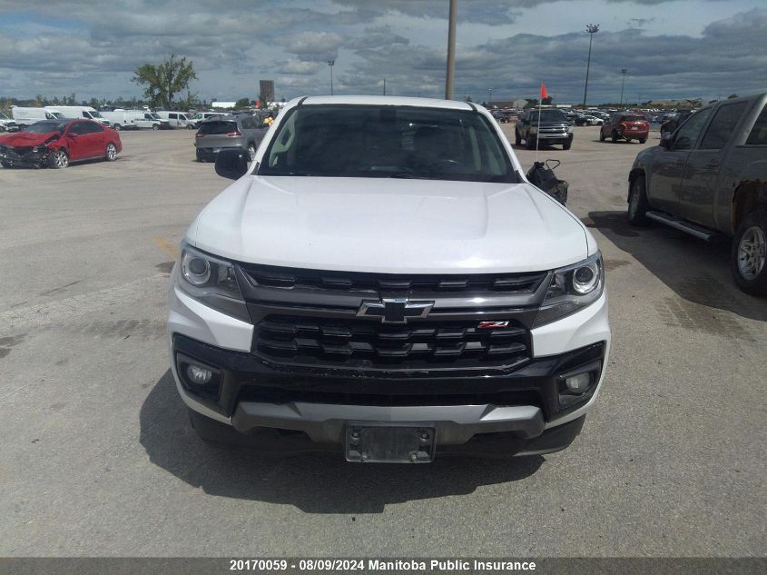 2021 Chevrolet Colorado Z71 Crew Cab VIN: 1GCGTDEN7M1206708 Lot: 20170059