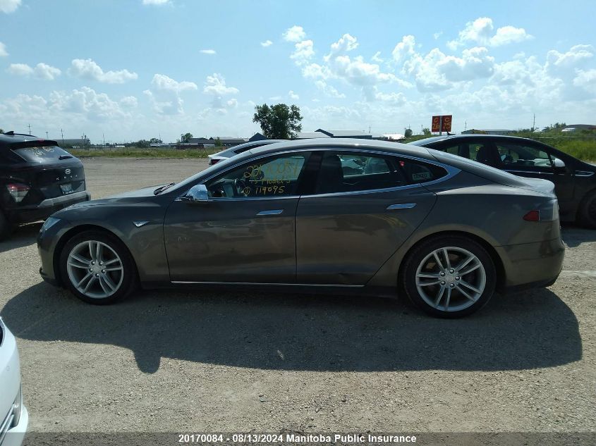 2015 Tesla Model S 85D VIN: 5YJSA1E25FF119095 Lot: 20170084