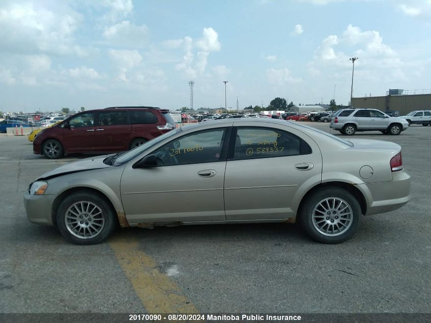 2005 Chrysler Sebring Touring VIN: 1C3EL56R95N589337 Lot: 20170090