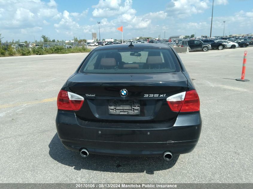 2007 BMW 335Xi VIN: WBAVD53527AV14688 Lot: 20170106