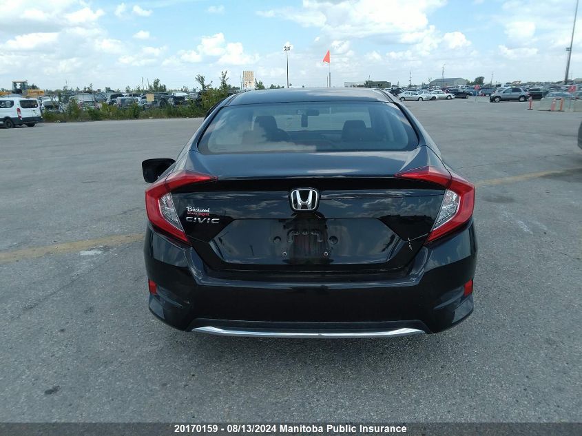 2020 Honda Civic Ex VIN: 2HGFC2F78LH001660 Lot: 20170159