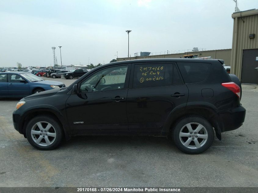2006 Toyota Rav4 Limited V6 VIN: JTMBK31V766002610 Lot: 20170168