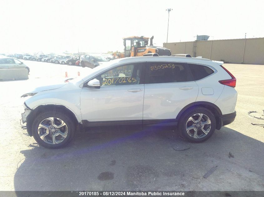 2019 Honda Cr-V Ex-L VIN: 2HKRW2H87KH141844 Lot: 20170185
