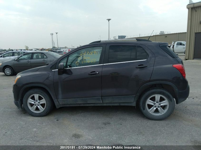 2014 Chevrolet Trax Lt VIN: 3GNCJLSB6EL201655 Lot: 20170191