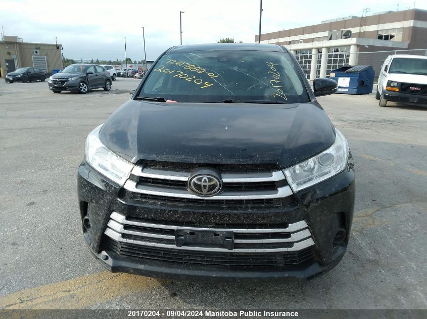 2017 Toyota Highlander Le V6 VIN: 5TDBZRFH3HS439167 Lot: 20170204