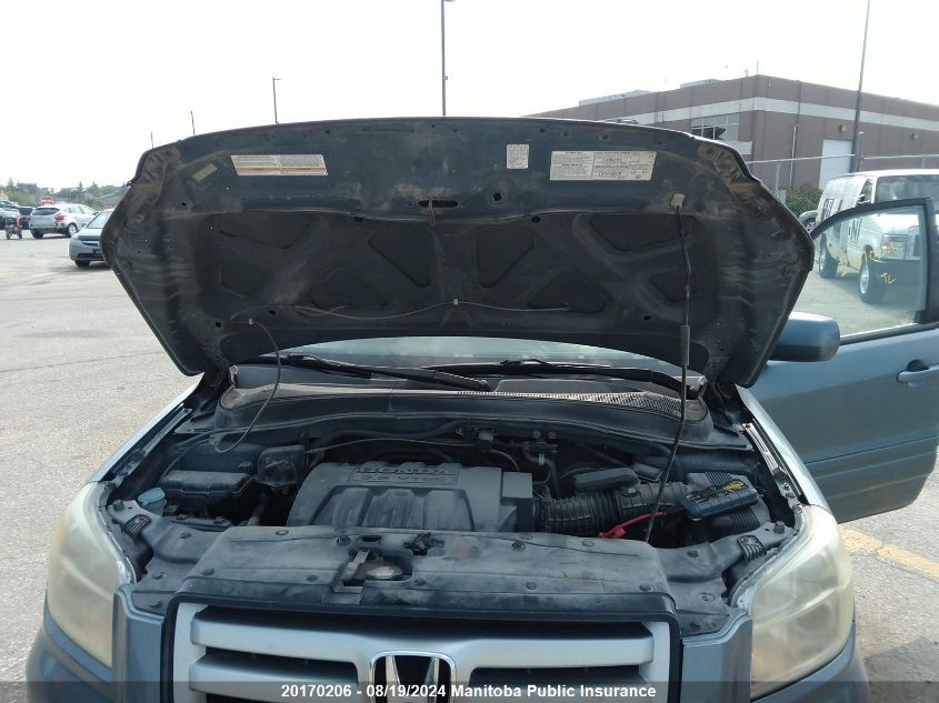 2006 Honda Pilot Ex-L VIN: 2HKYF18526H002819 Lot: 20170206