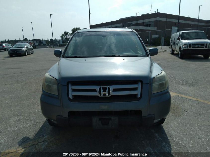 2006 Honda Pilot Ex-L VIN: 2HKYF18526H002819 Lot: 20170206