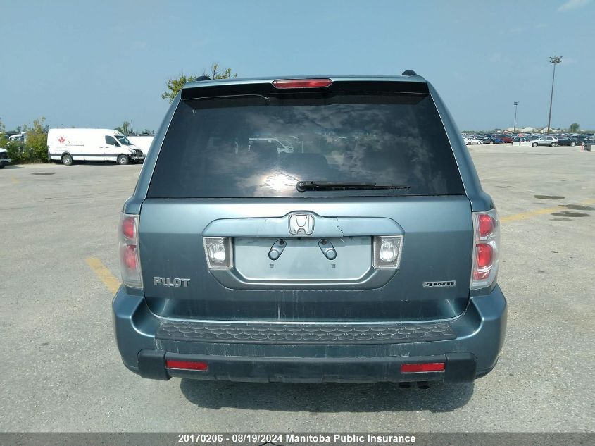 2006 Honda Pilot Ex-L VIN: 2HKYF18526H002819 Lot: 20170206