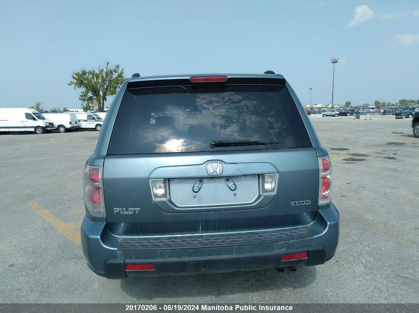 2006 Honda Pilot Ex-L VIN: 2HKYF18526H002819 Lot: 20170206