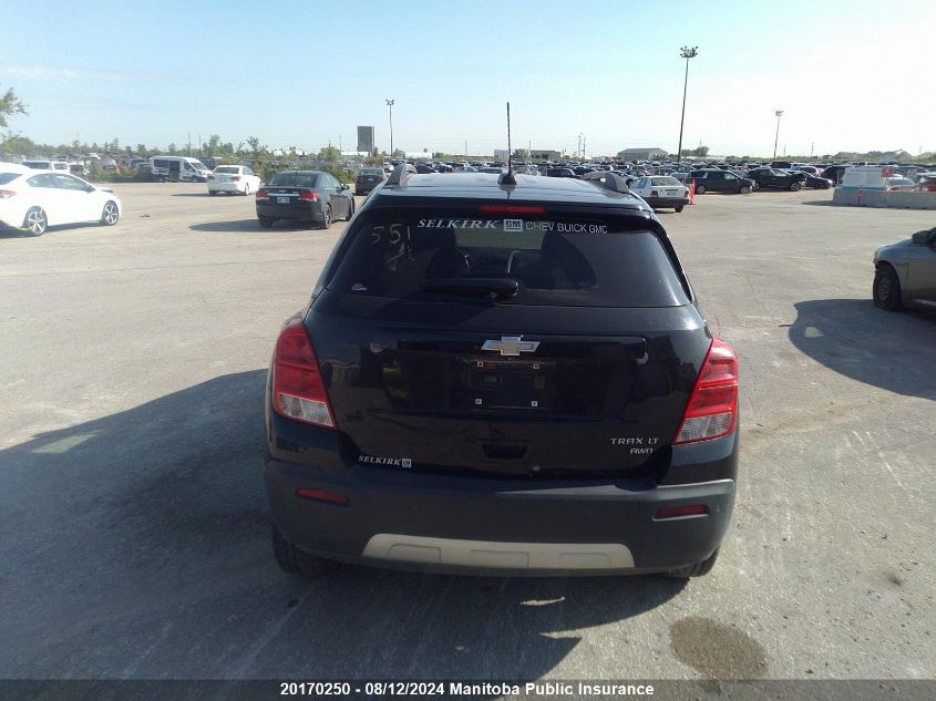 2016 Chevrolet Trax Lt VIN: 3GNCJPSBXGL221787 Lot: 20170250