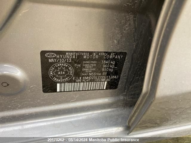 2013 Hyundai Elantra Gt Gl VIN: KMHD25LE0DU112842 Lot: 20170262