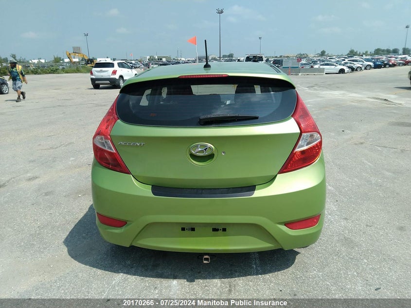 2012 Hyundai Accent Gl VIN: KMHCT5AEXCU012077 Lot: 20170266