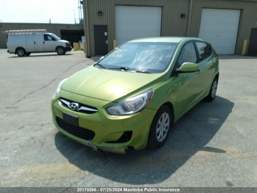 2012 Hyundai Accent Gl VIN: KMHCT5AEXCU012077 Lot: 20170266