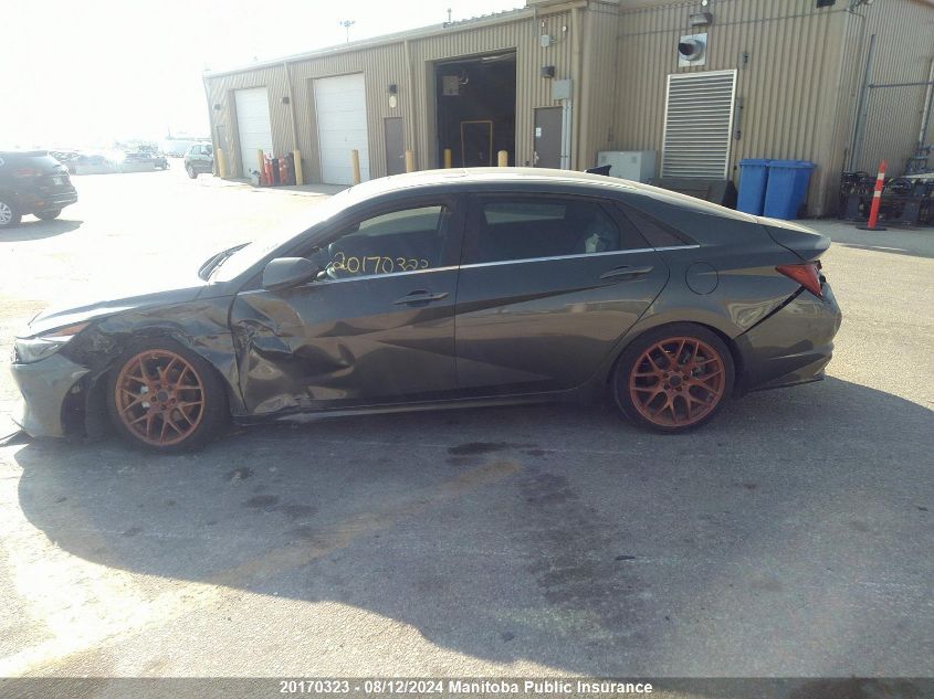 2022 Hyundai Elantra Ultimate VIN: KMHLN4AG2NU269260 Lot: 20170323