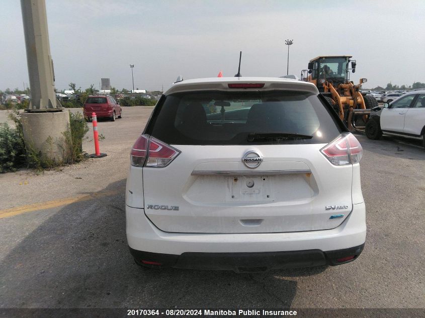 2015 Nissan Rogue Sv VIN: 5N1AT2MV9FC806984 Lot: 20170364