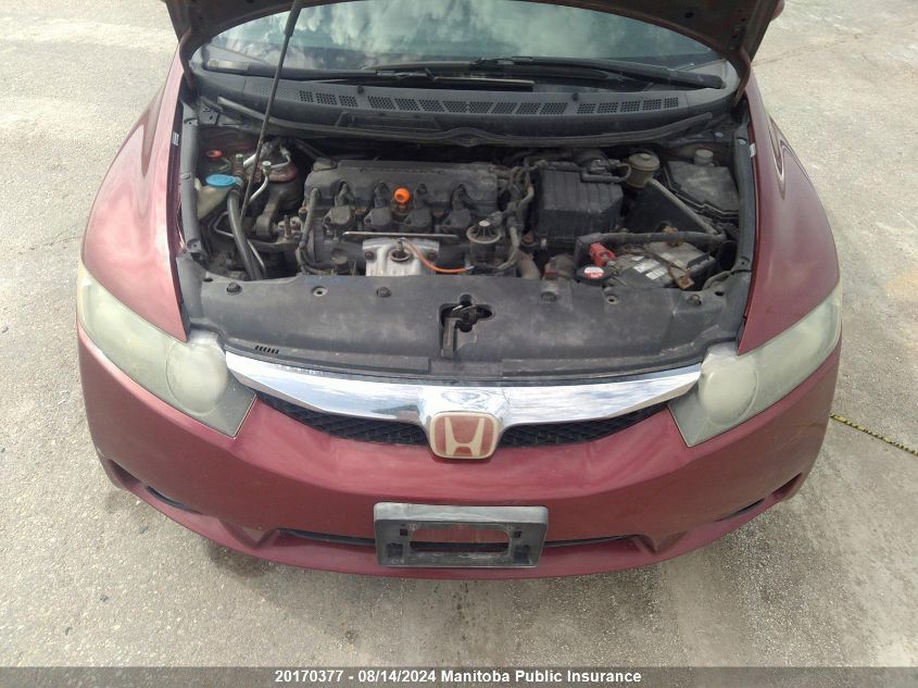 2009 Honda Civic Lx VIN: 2HGFA15609H008586 Lot: 20170377