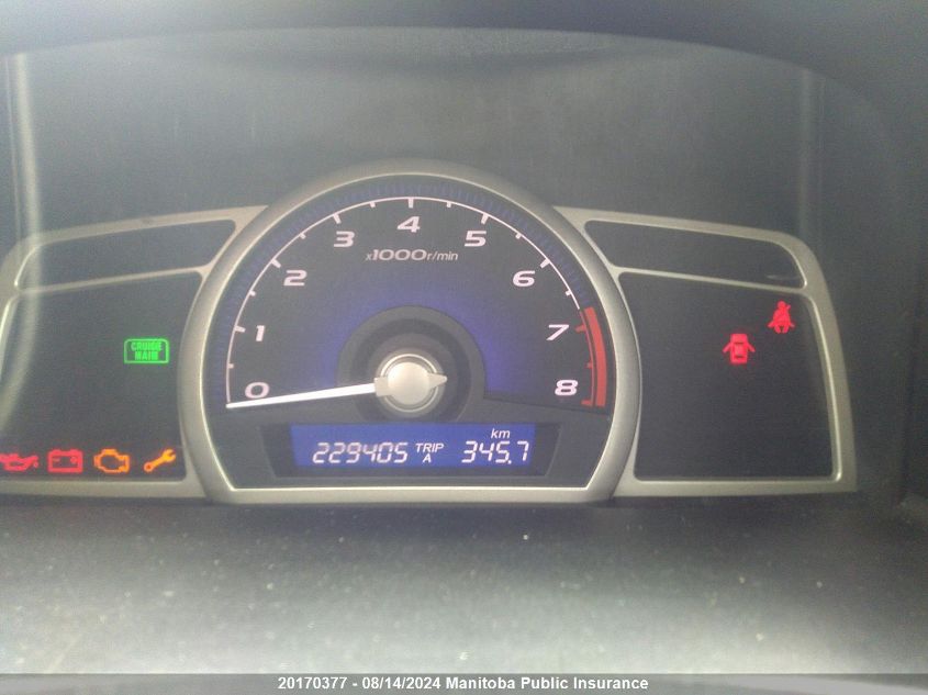 2009 Honda Civic Lx VIN: 2HGFA15609H008586 Lot: 20170377