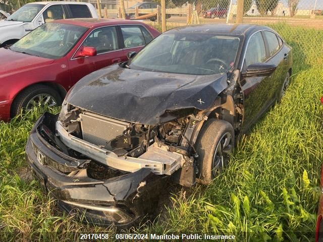 2020 Honda Civic Lx VIN: 2HGFC2F52LH026648 Lot: 20170458