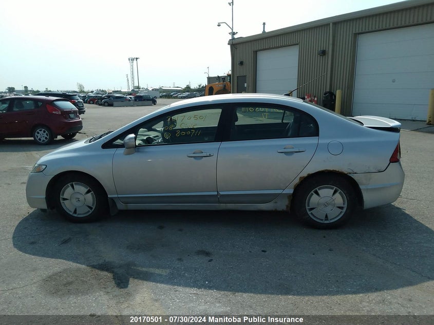 2008 Honda Civic Hybrid VIN: JHMFA362X8S800711 Lot: 20170501