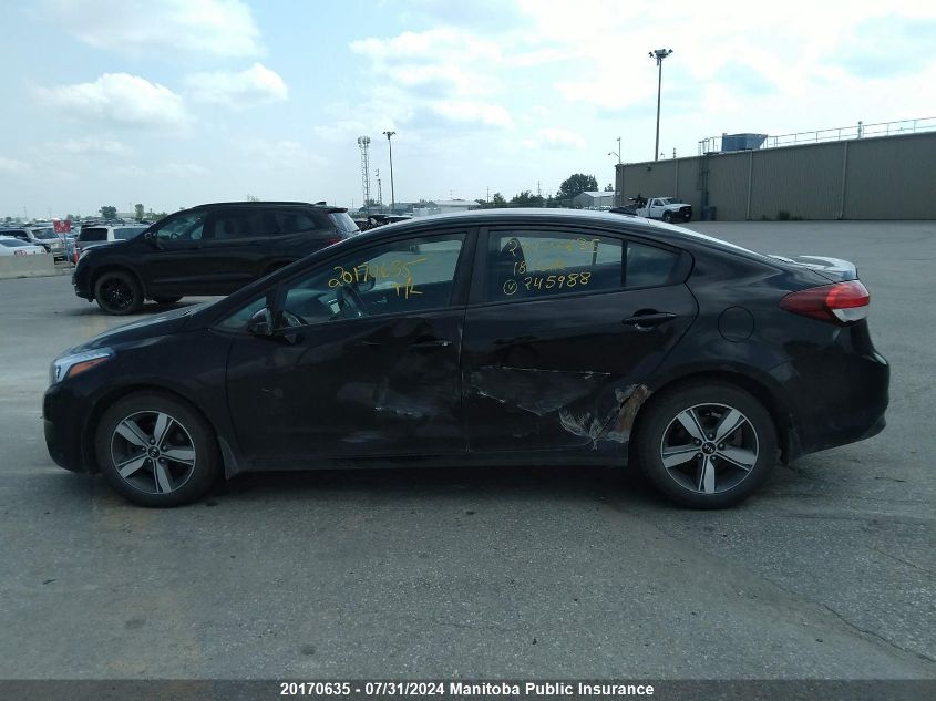 2018 Kia Forte Lx VIN: 3KPFL4A79JE245988 Lot: 20170635