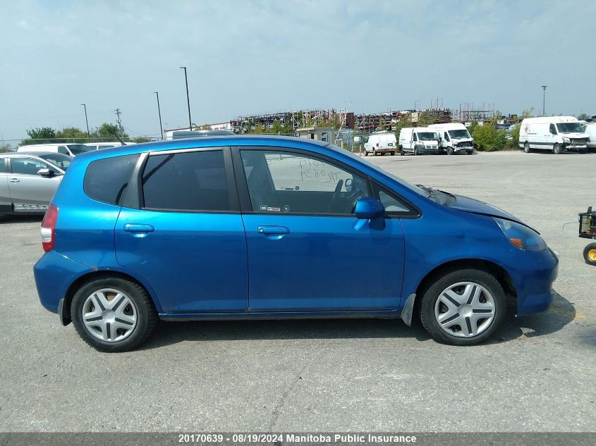 2007 Honda Fit Lx VIN: JHMGD38407S803500 Lot: 20170639