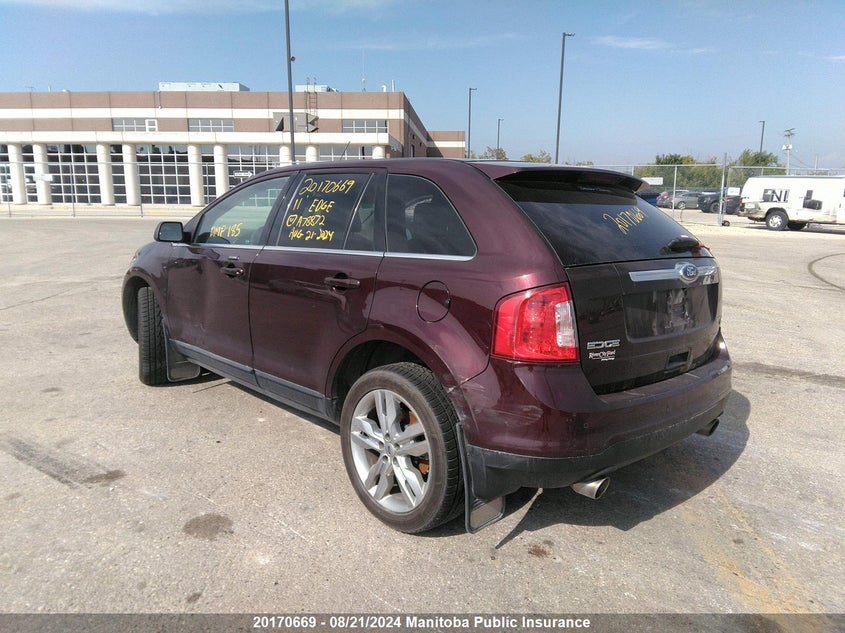 2011 Ford Edge Limited VIN: 2FMDK4KC6BBA78872 Lot: 20170669