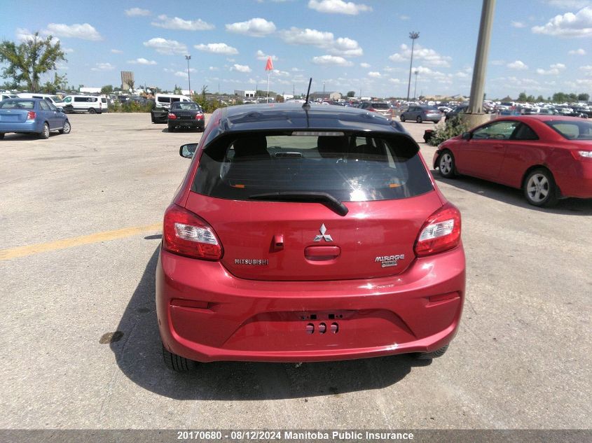 2019 Mitsubishi Mirage Es VIN: ML32A5HJ5KH009882 Lot: 20170680