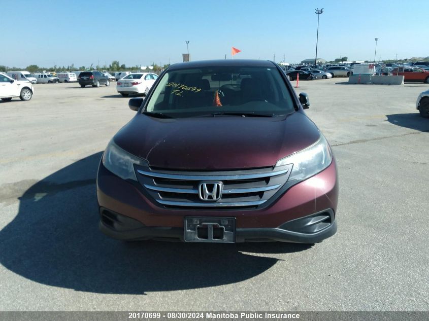 2012 Honda Cr-V Lx VIN: 2HKRM4H37CH113677 Lot: 20170699