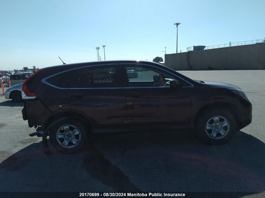 2012 Honda Cr-V Lx VIN: 2HKRM4H37CH113677 Lot: 20170699