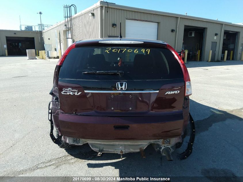 2012 Honda Cr-V Lx VIN: 2HKRM4H37CH113677 Lot: 20170699