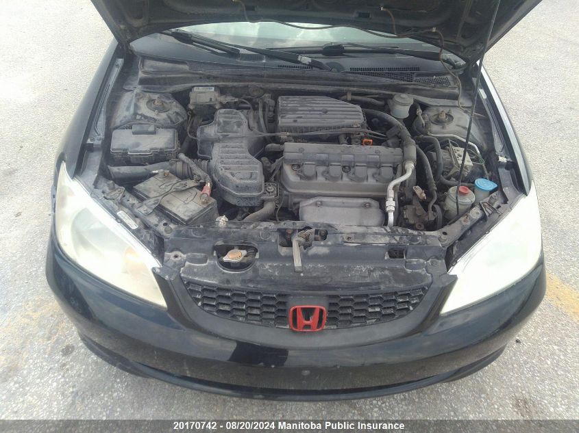 2004 Honda Civic Si-G VIN: 1HGEM229X4L802045 Lot: 20170742