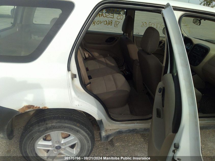 2005 Ford Escape Xls VIN: 1FMYU92Z95KB60408 Lot: 20170766