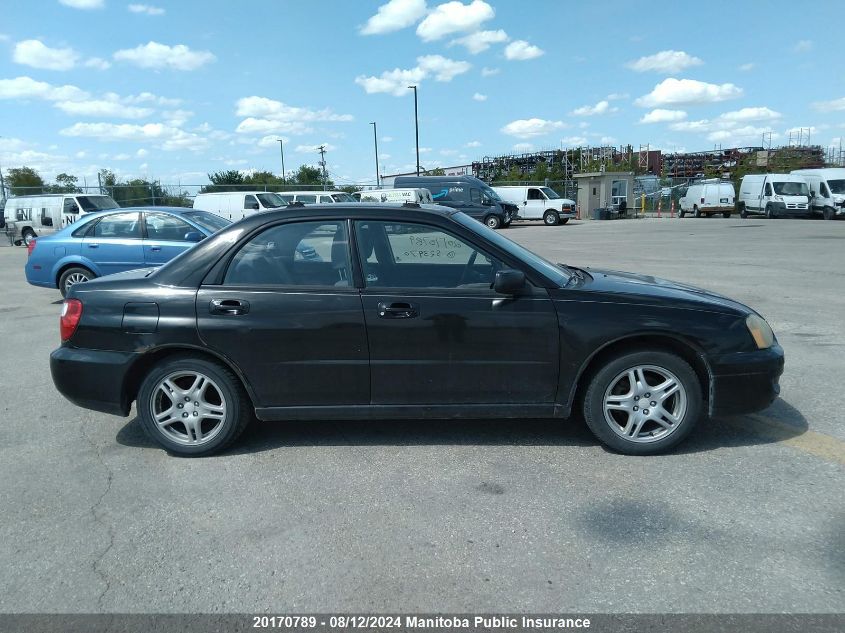 2004 Subaru Impreza 2.5Rs VIN: JF1GD67514H523970 Lot: 20170789