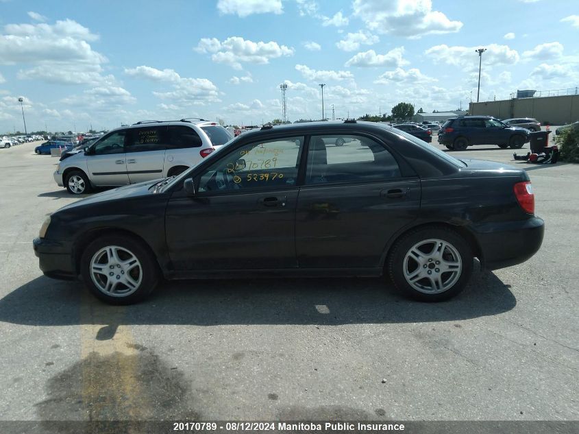 2004 Subaru Impreza 2.5Rs VIN: JF1GD67514H523970 Lot: 20170789