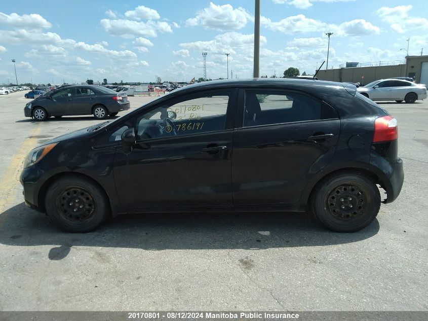 2013 Kia Rio 5 Lx VIN: KNADM5A3XD6786191 Lot: 20170801