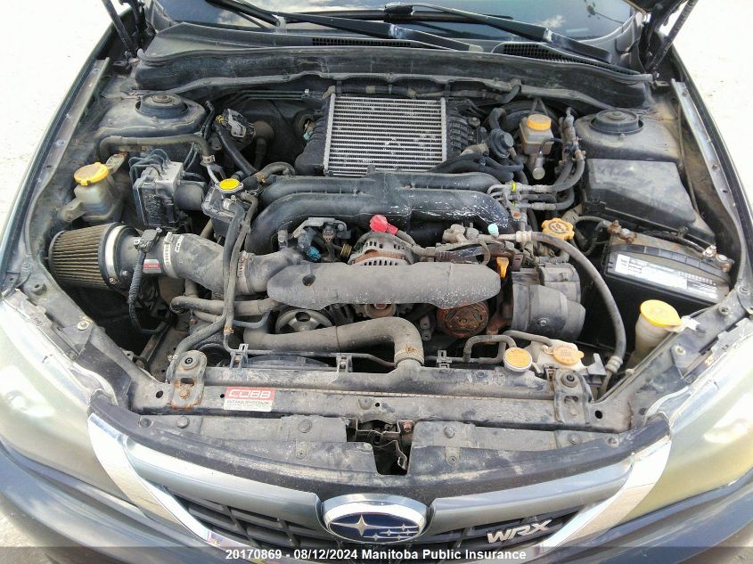 2009 Subaru Impreza Wrx 265 VIN: JF1GE76629G520862 Lot: 20170869