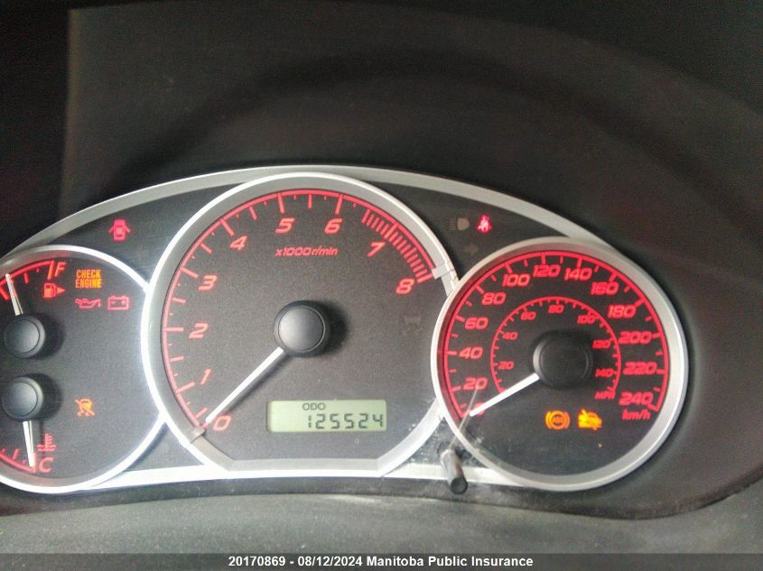 2009 Subaru Impreza Wrx 265 VIN: JF1GE76629G520862 Lot: 20170869