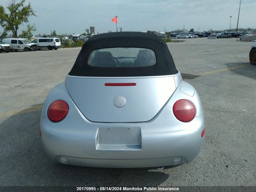 2003 Volkswagen New Beetle Gls VIN: 3VWCK21Y23M303867 Lot: 20170995