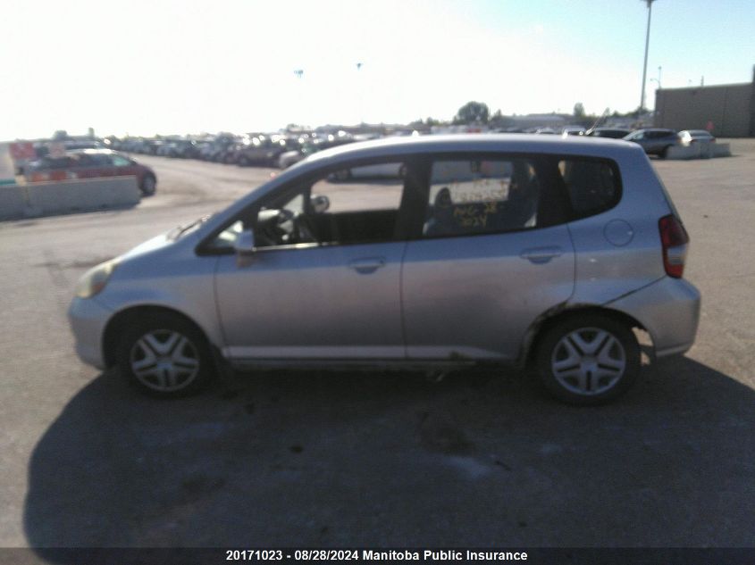 2007 Honda Fit Dx VIN: JHMGD38217S809255 Lot: 20171023