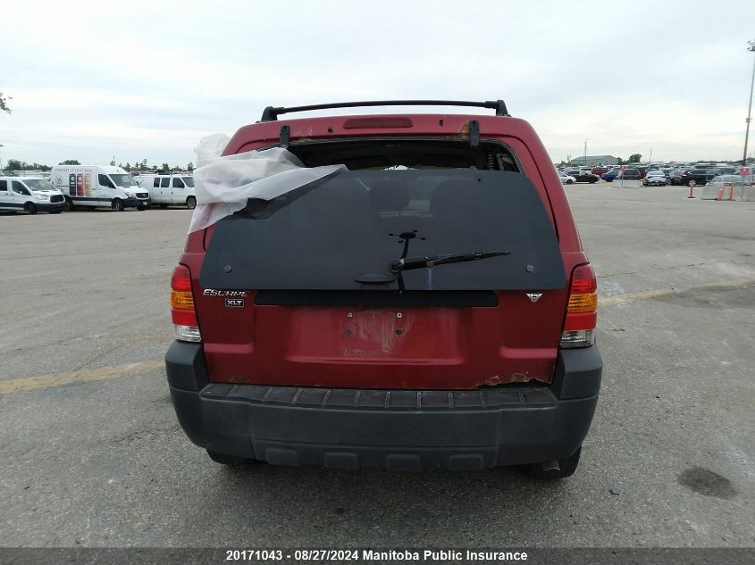 2007 Ford Escape Xlt V6 VIN: 1FMYU03127KA16898 Lot: 20171043