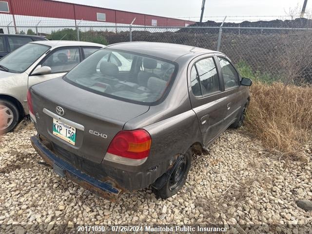 2003 Toyota Echo VIN: JTDBT123X30269169 Lot: 20171050